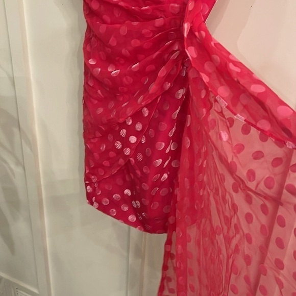 Significant Other Revolve Grande Pink Polka Dot Cocktail Dress 4 - Picture 5 of 7